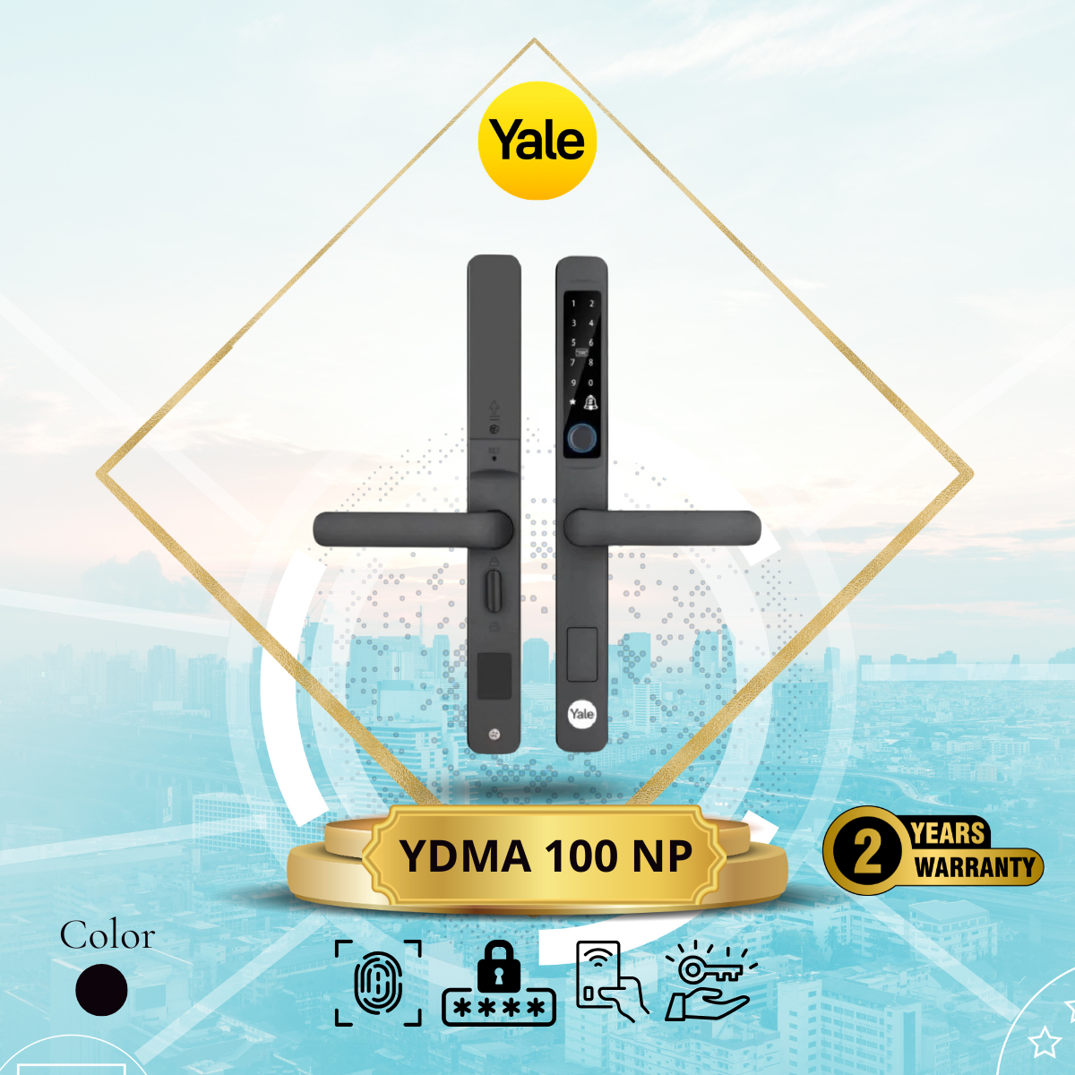 Khoá cửa nhôm Yale YDMA 100NP