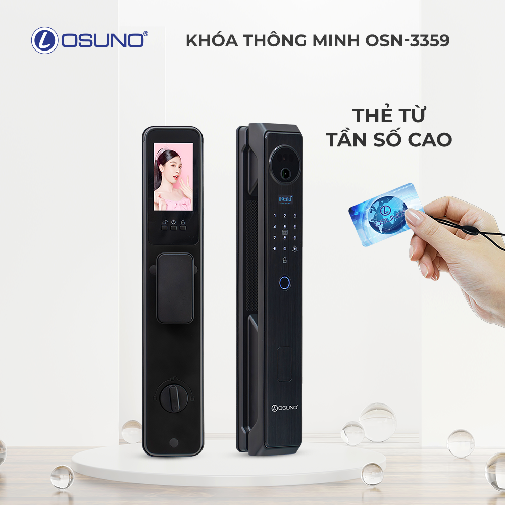 Khoá thông minh cửa nhôm Face-id OSUNO 2601